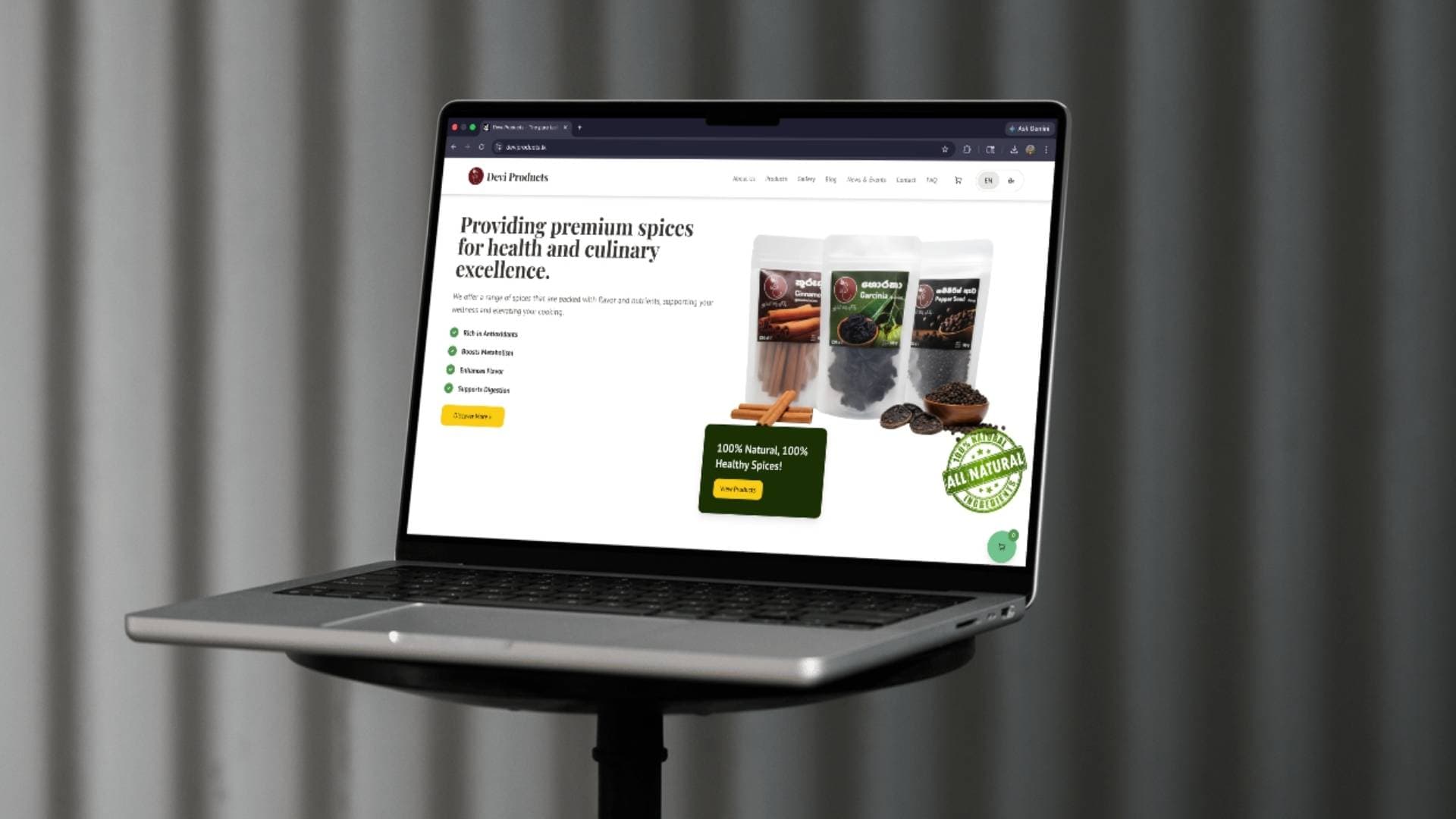 Devi Products Website