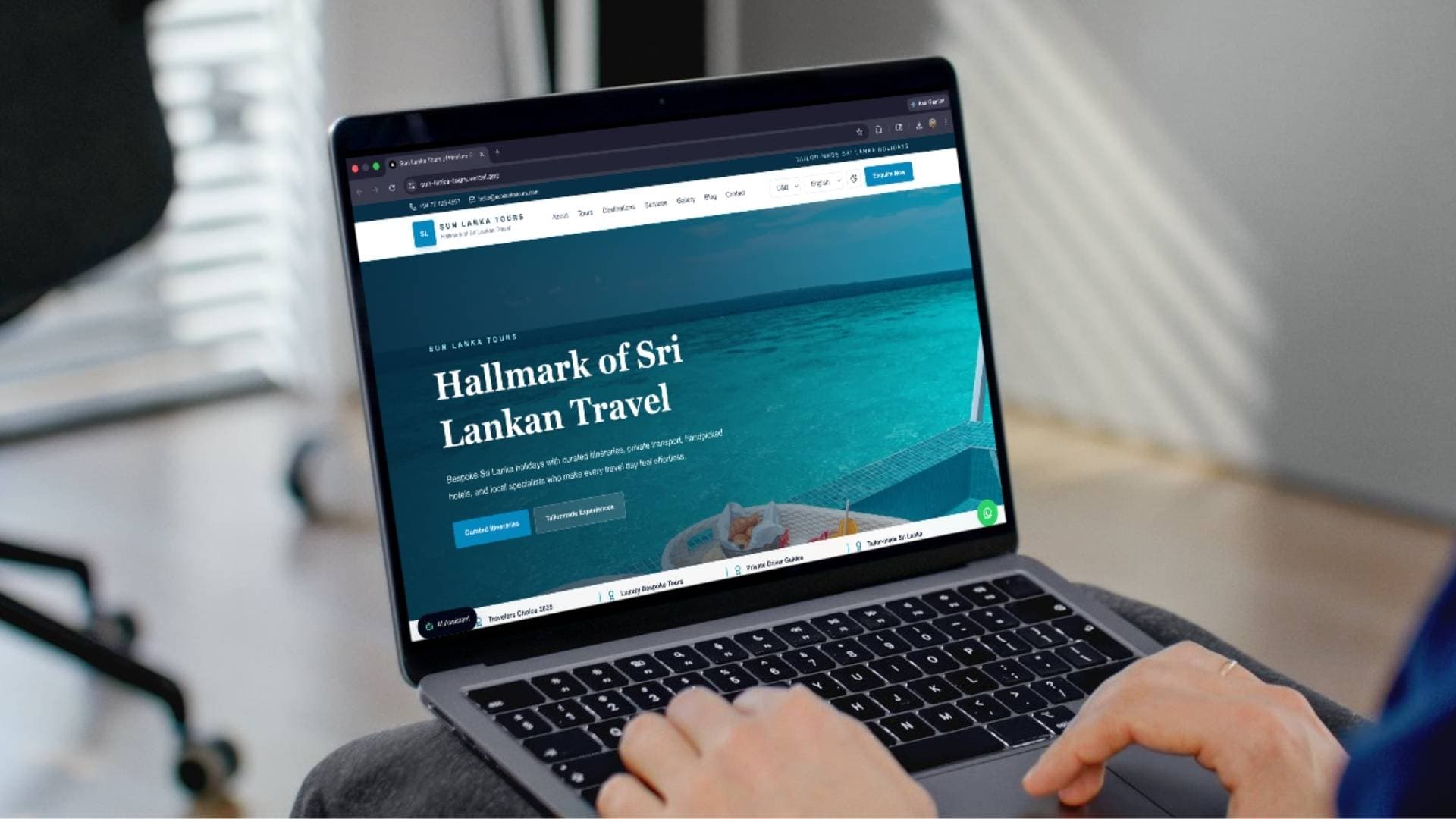 Sun Lanka Tours Website